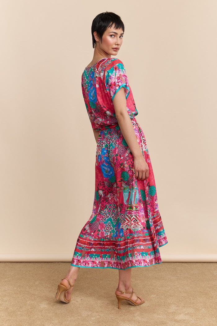 Bohemian floral printed dress