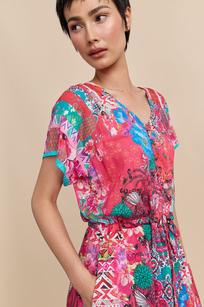 Bohemian floral printed dress