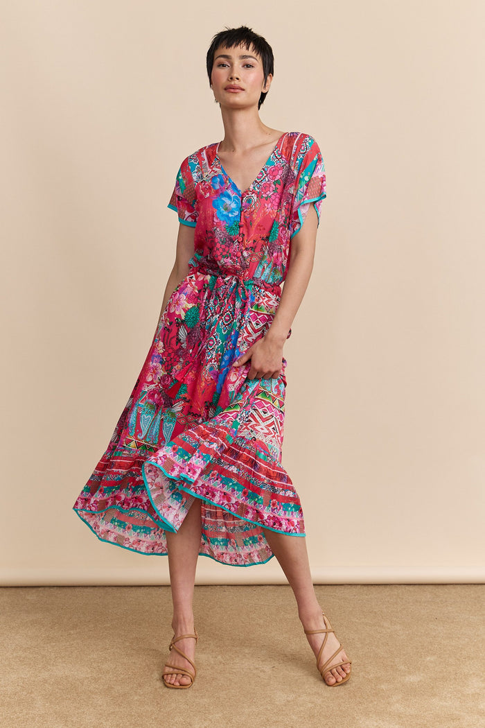 Bohemian floral printed dress