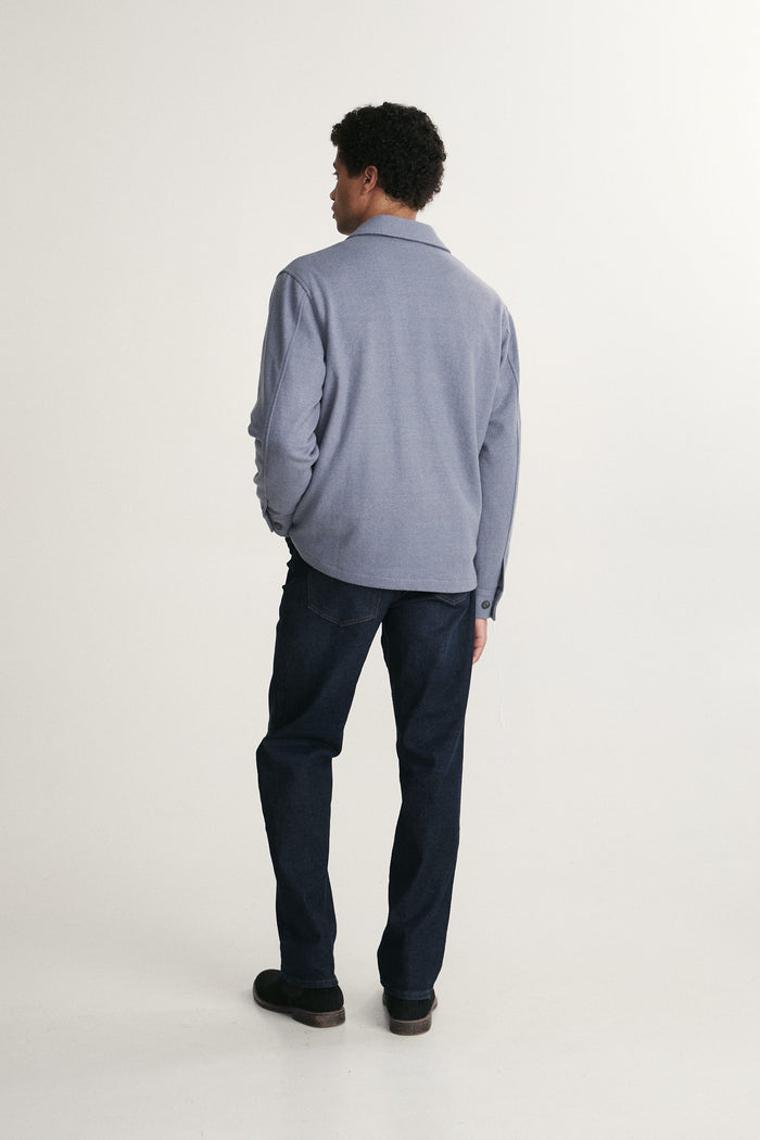Boiled wool overshirt