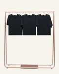 Boxy Tee 3-Pack: Black
