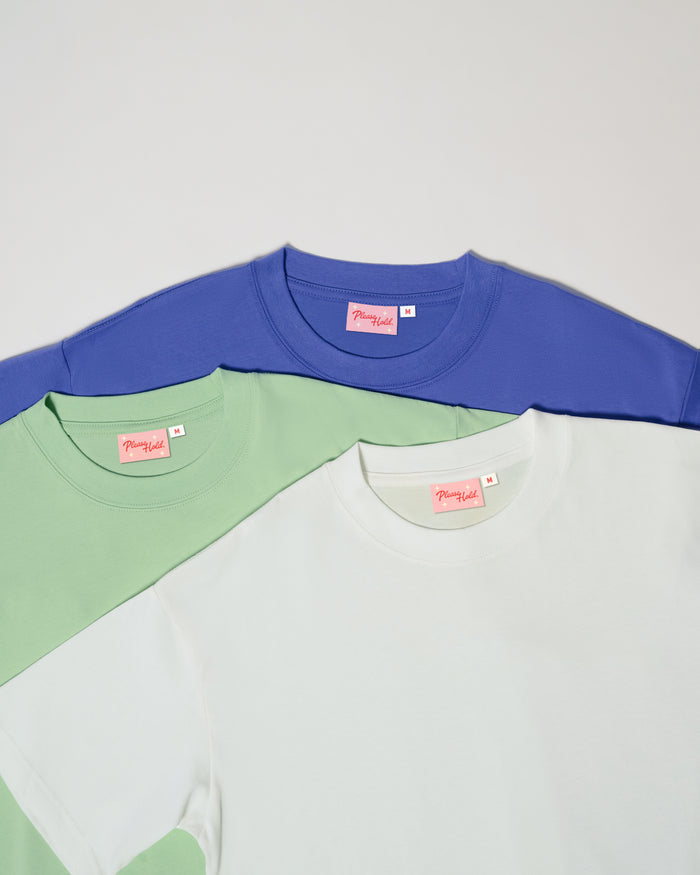 Boxy Tee 3-Pack: Dusk, Pistachio, White