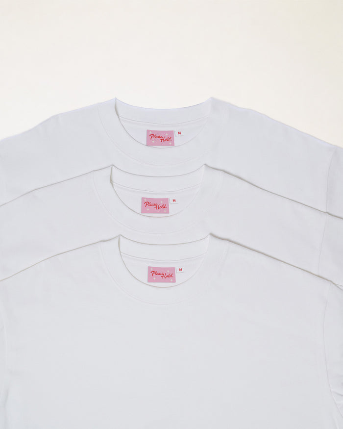 Boxy Tee 3-Pack: White