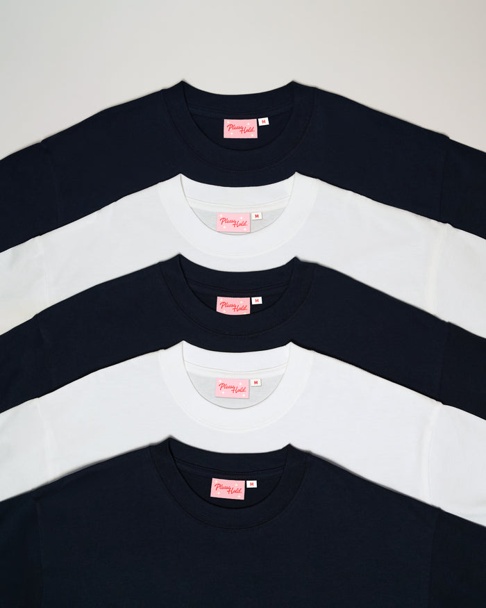 Boxy Tee 5-Pack: Black, White