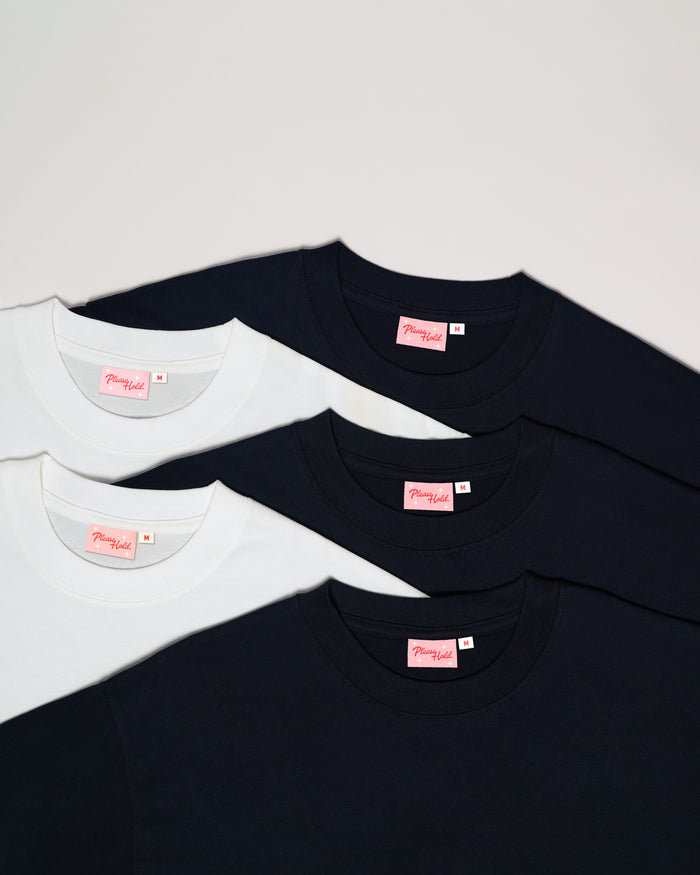Boxy Tee 5-Pack: Black, White
