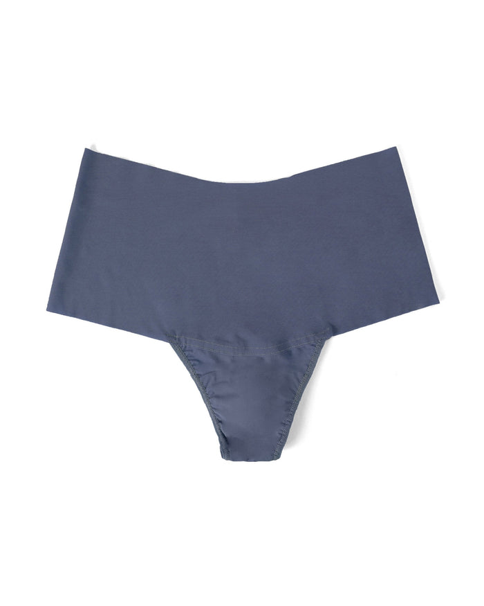 BreatheSoft® High Rise Thong Granite Grey