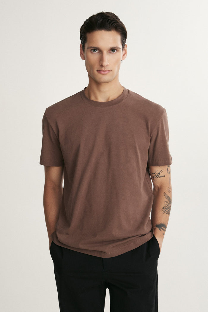 Brushed cotton t-shirt