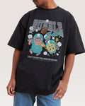 Bubble Bowl Black Oversized Tee