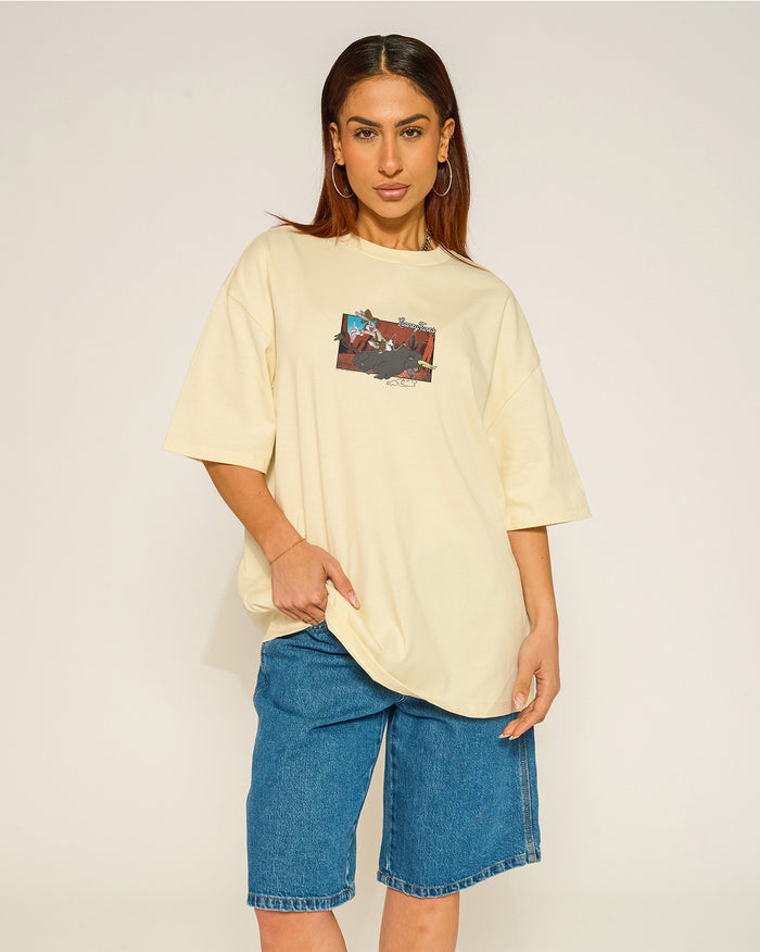 Buckle Up Bugs Oversized Tee Threadheads Australia #colour_natural