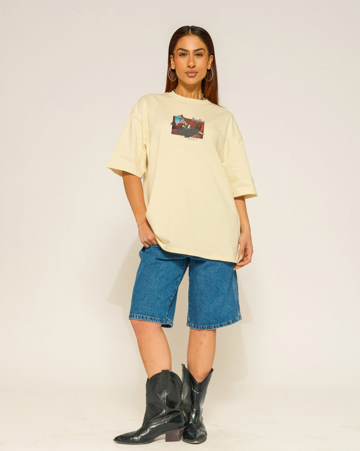 Buckle Up Bugs Oversized Tee Threadheads Australia #colour_natural