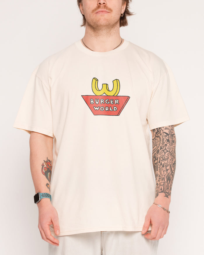 Burger World Natural T-Shirt