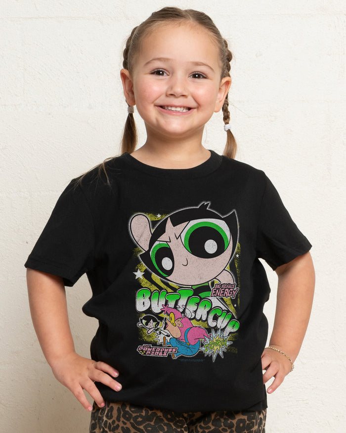 Buttercup Black Kids T-Shirt