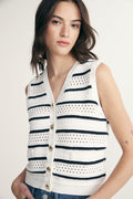 Buttoned sweater vest