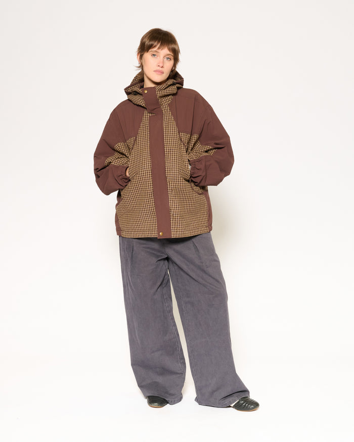 Cadence Checked Utility Jacket