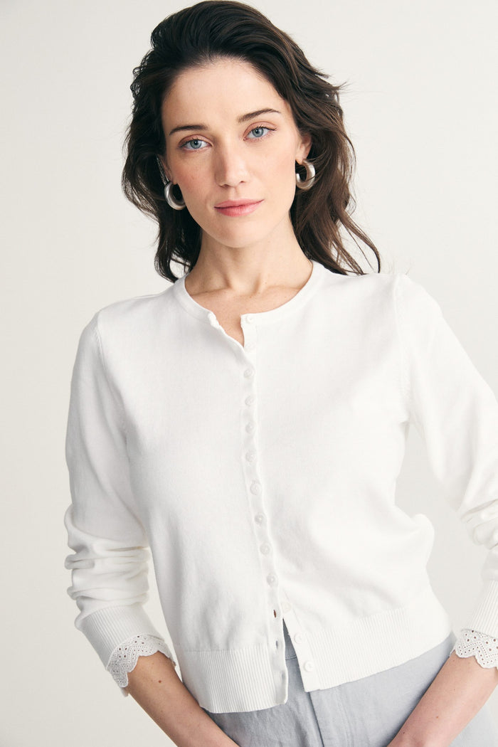 Cardigan with embroidery