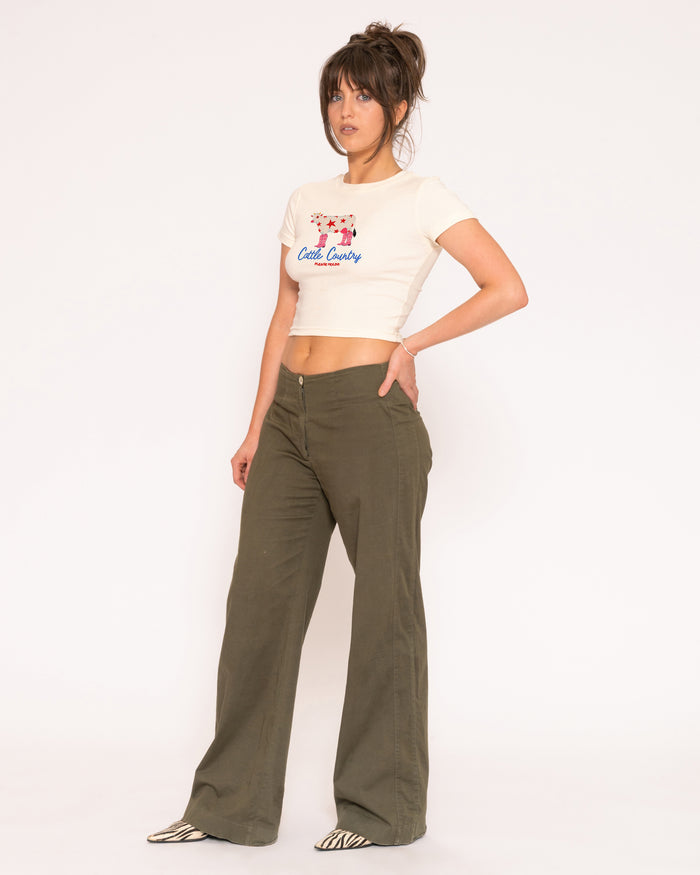 Cattle Country Natural Baby Tee