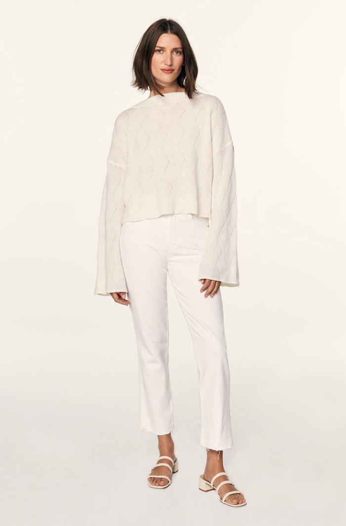 Chloe Crop White Sands
