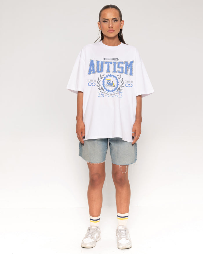 Class of Infinity White Oversized Tee