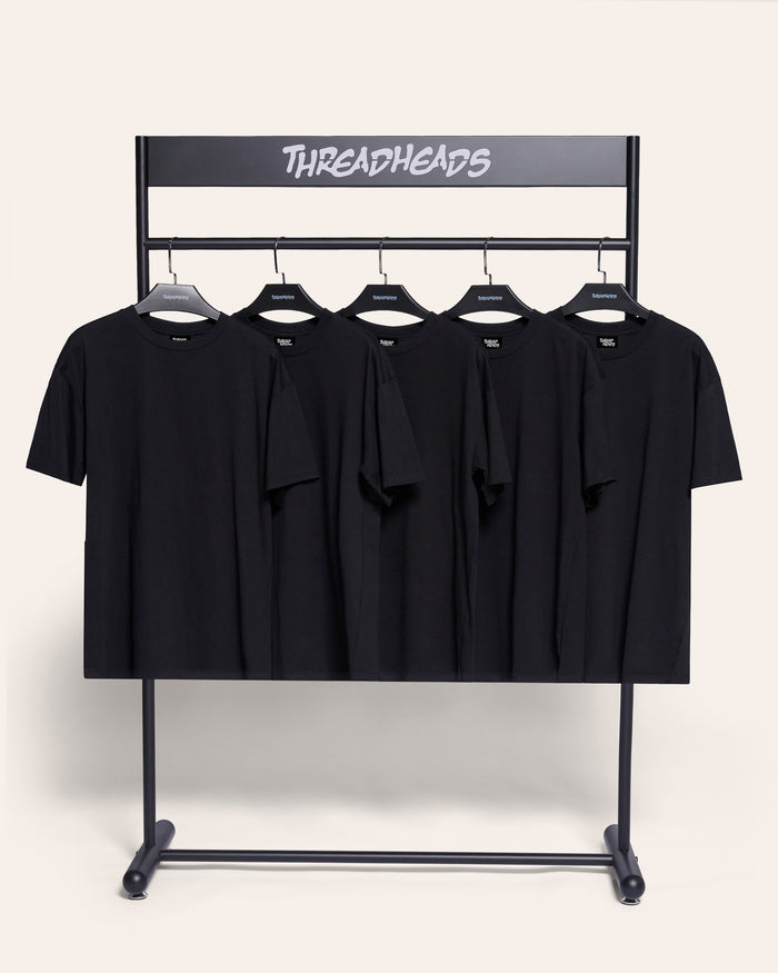 Classic Tee 5-Pack: Black
