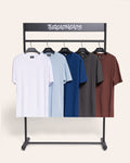 Classic Tee 5-Pack: Brown, Navy, Charcoal, Pale Blue, White