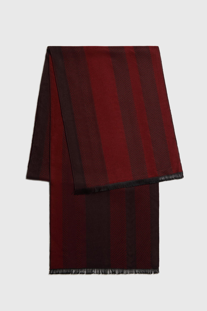 Colour blocking brushed scarf
