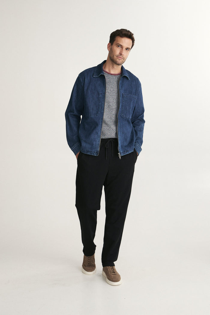 Comfort fit denim overshirt