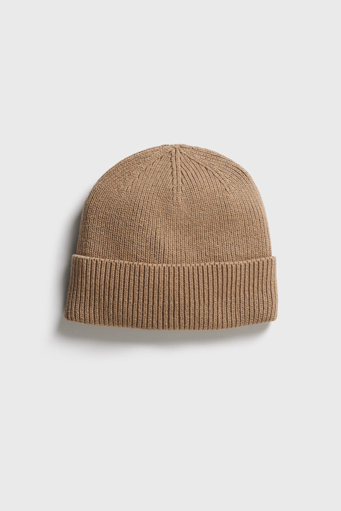 Cotton blend beanie hat