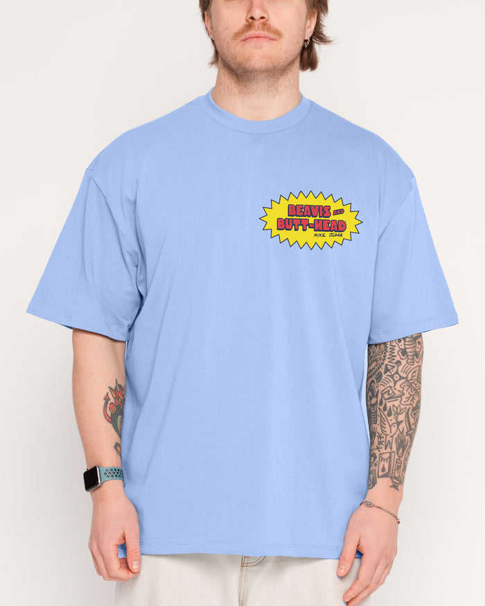 Couch Life Powder Blue Oversized Tee