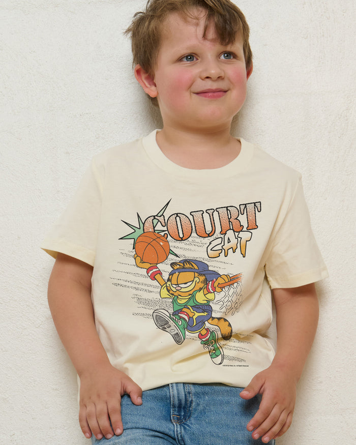 Court Cat Natural Kids T-Shirt