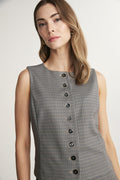 Crew neck vest