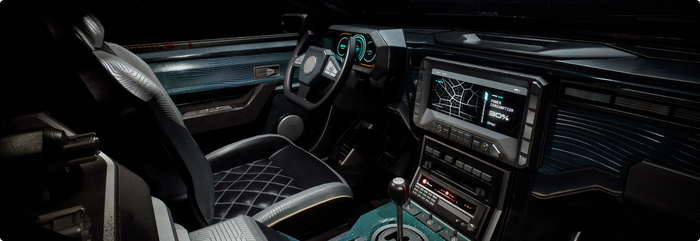 CyberPunk Sports Car 3D Model