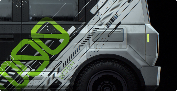 CyberPunk SUV 3D Model