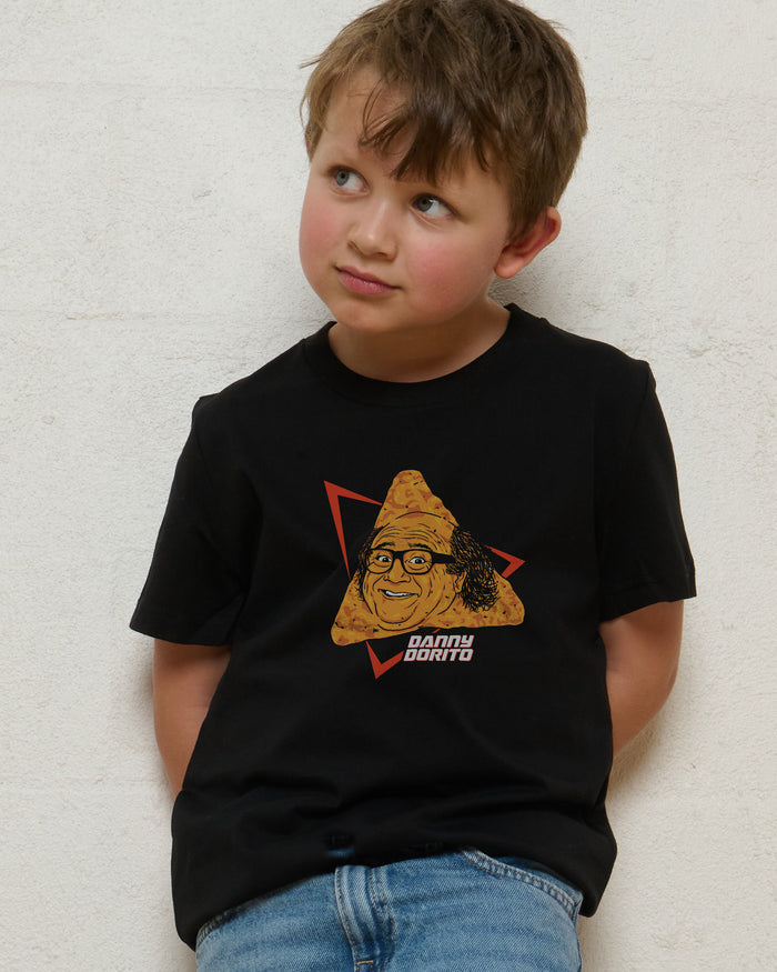 Danny Corn Chip Black Kids T-Shirt