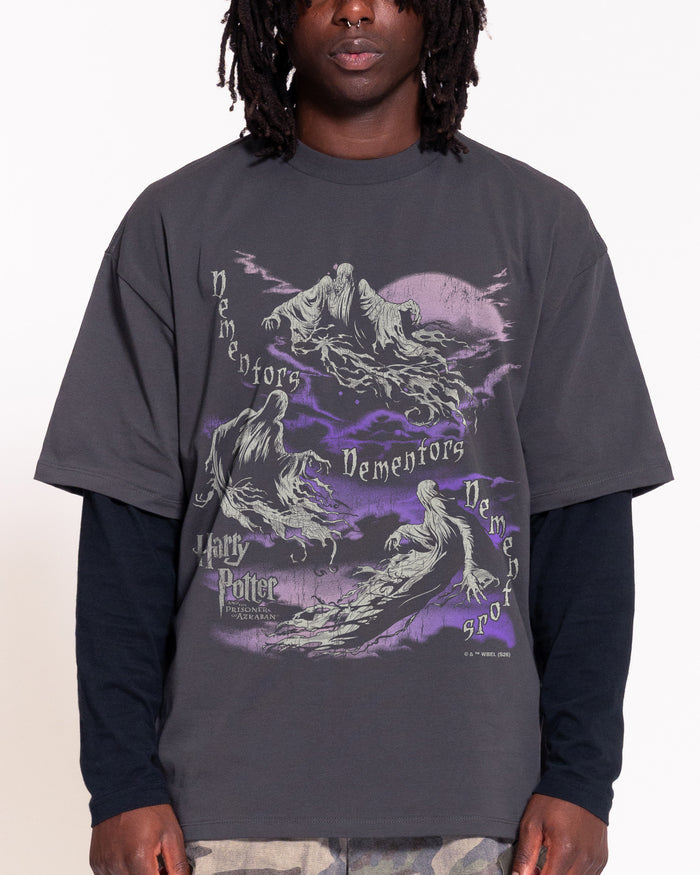 Dementors Charcoal Oversized Tee