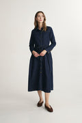 Denim long dress