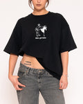 Dicks Get Kicks Black Boxy Crop Tee