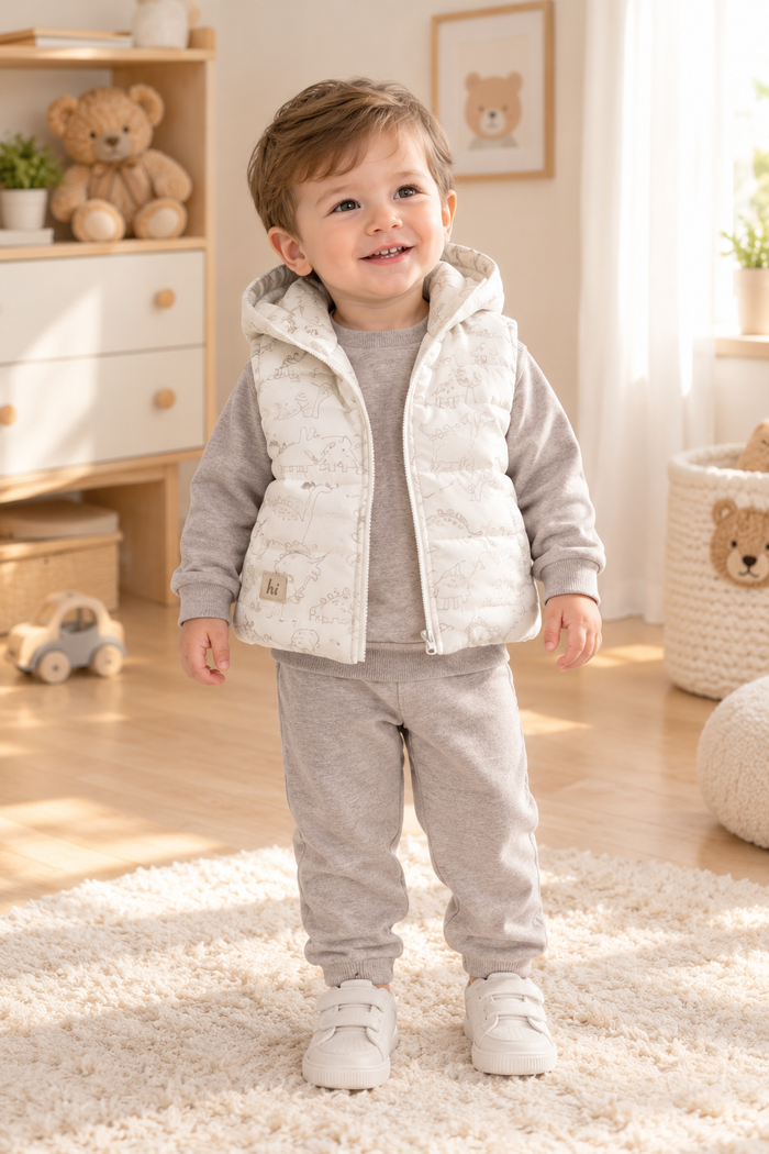 Dino Knuffelsetje – 3-Delige Babyoutfit