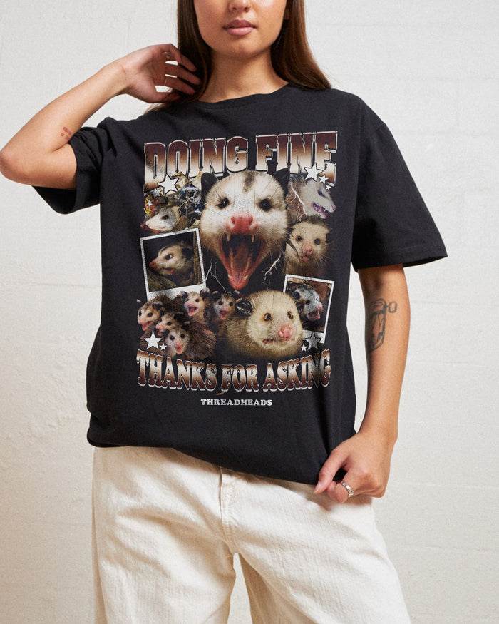 Doing Fine Opossum T-Shirt Australia Online