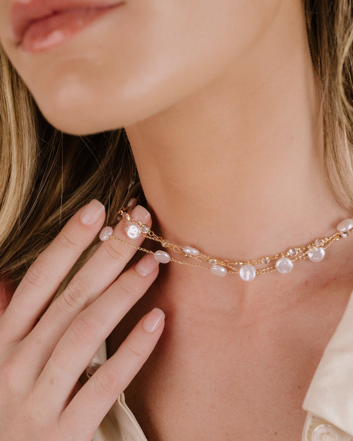 Dressed in Pearls Layered Necklace