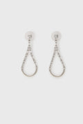 Drop earrings with crystals