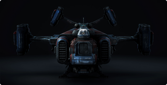 Dropship 3D Model