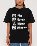 Eat Sleep Anime Repeat T-Shirt