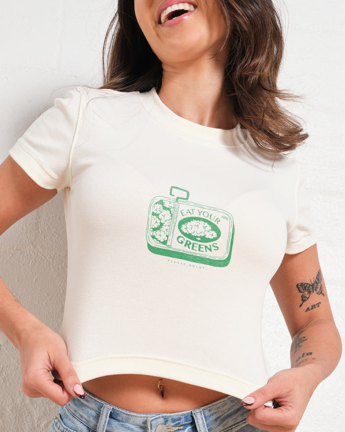 Eat Your Greens Baby Tee Graphic Baby Tee Australia Online