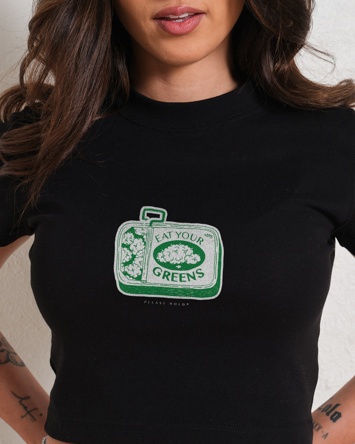 Eat Your Greens Baby Tee Graphic Baby Tee Australia Online