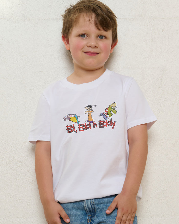 Ed, Edd and Eddy White Kids T-Shirt