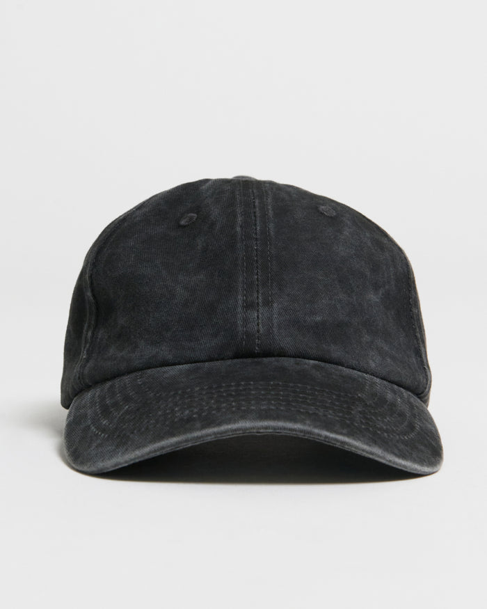 Essential Black Washed Cotton Hat