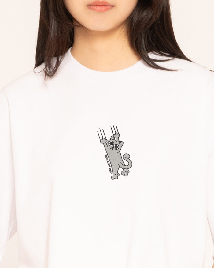 Falling Cat Oversized Tee – view 2