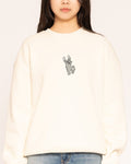 Falling Cat Natural Sweatshirt
