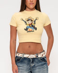 Fast Shooter Yellow Baby Tee