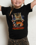 Feline Fury Black Kids T-Shirt